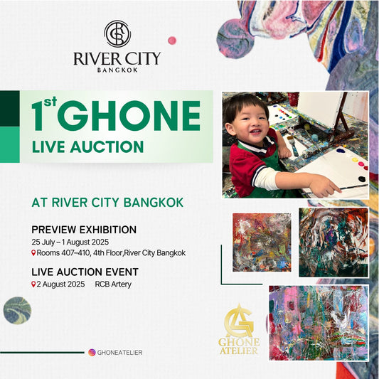 The Youngest Artist in Thailand History 1st Ghone Live Auction at River City Bangkok