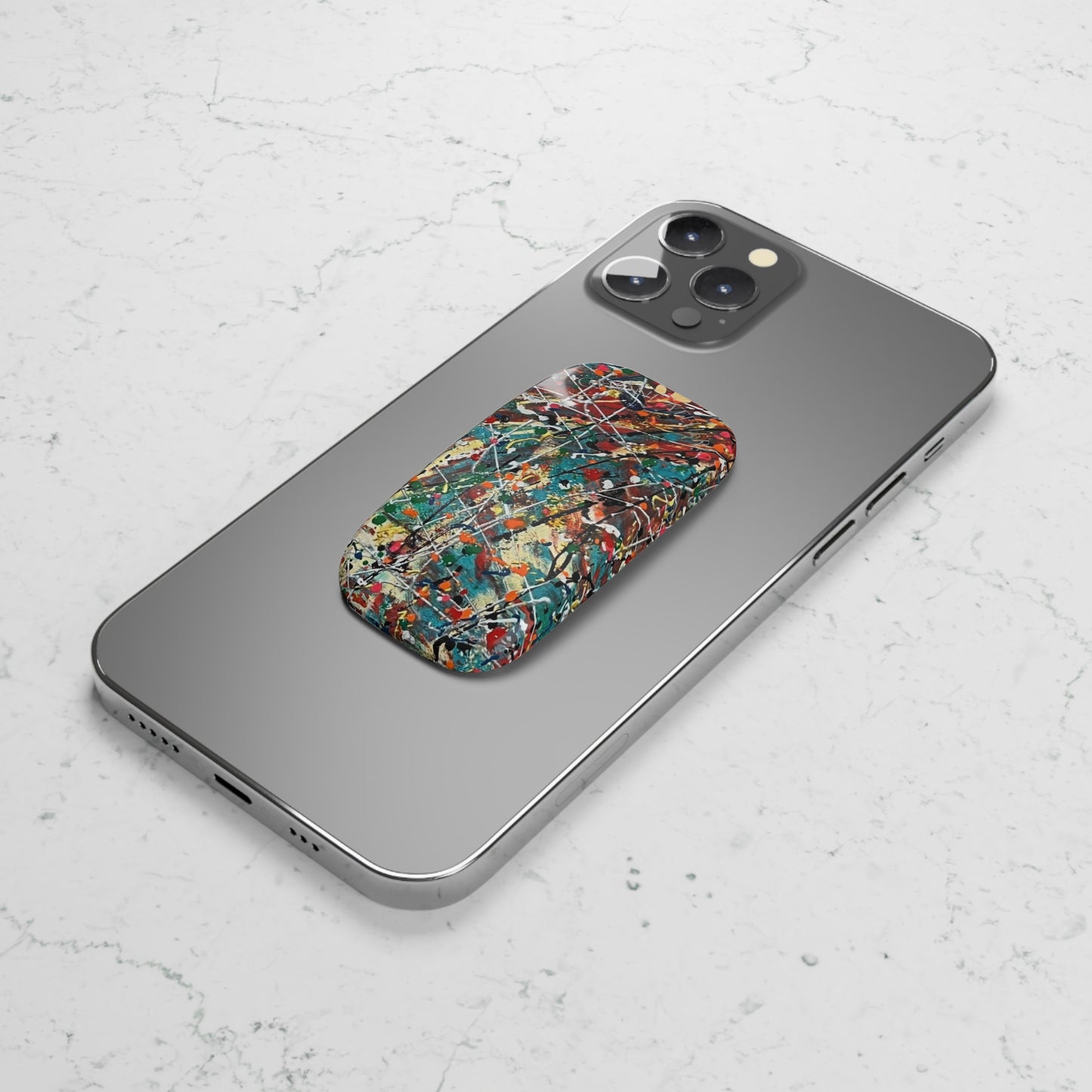 Colorful Phone Grip & Stand - Abstract Art by GhoneAtelier