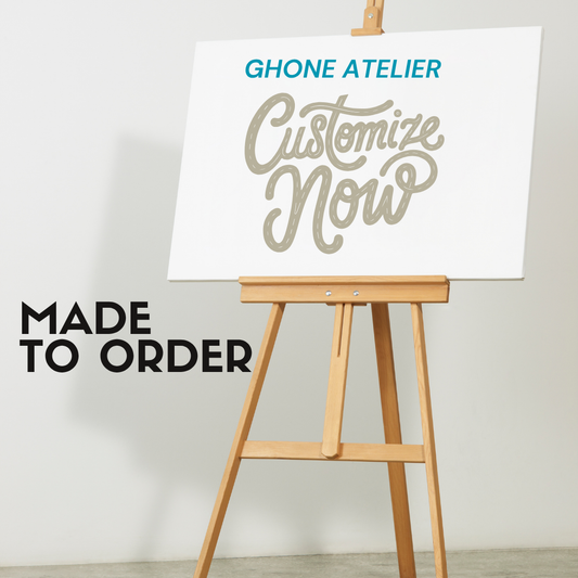 Personalised Abstract Art on Canvas by Ghone